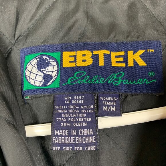 Vintage 90’s Women’s Eddie Bauer Black Ebtek Jacket - Size Medium - Picture 4 of 10